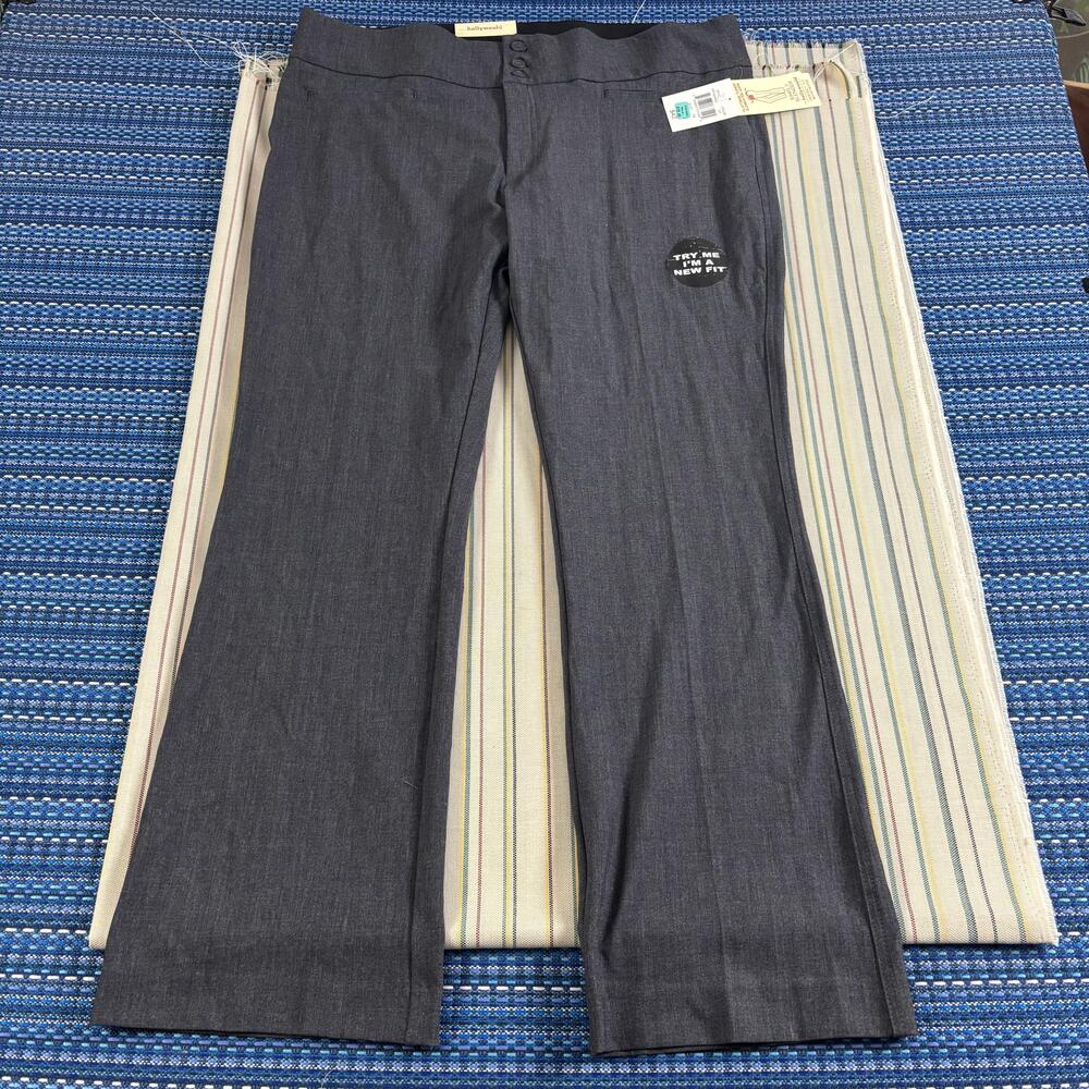 NEW Hollywould Pants Juniors 19 Gray Dress Simply Slender Perfect Bootlet